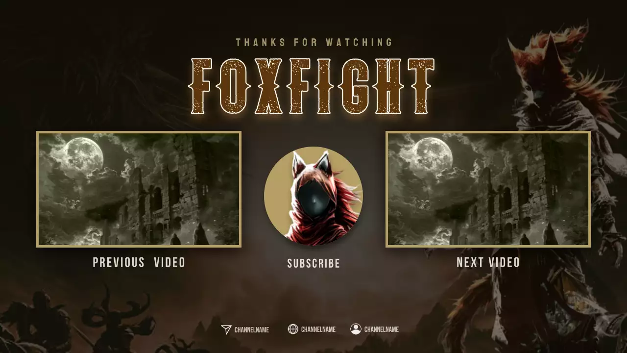 Promoção de gameplay marrom rústico YouTube Thumbnail