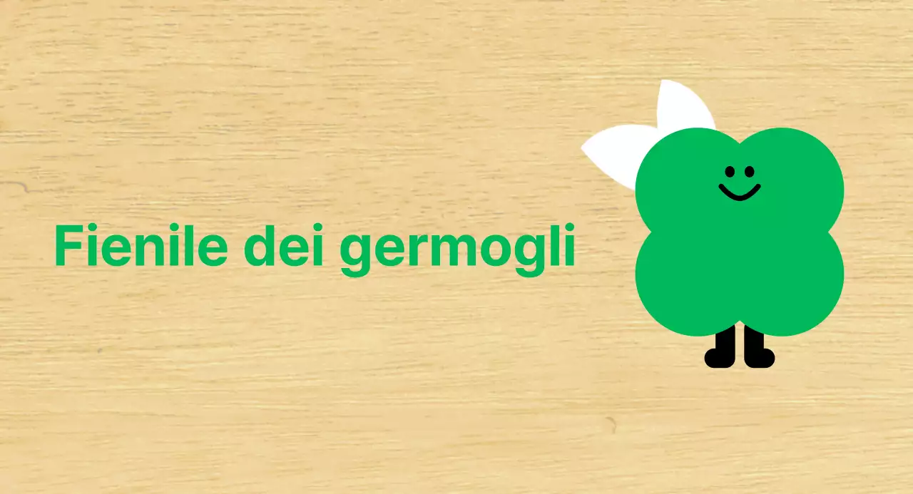 Pianta verde carattere carino classe Kindergarten