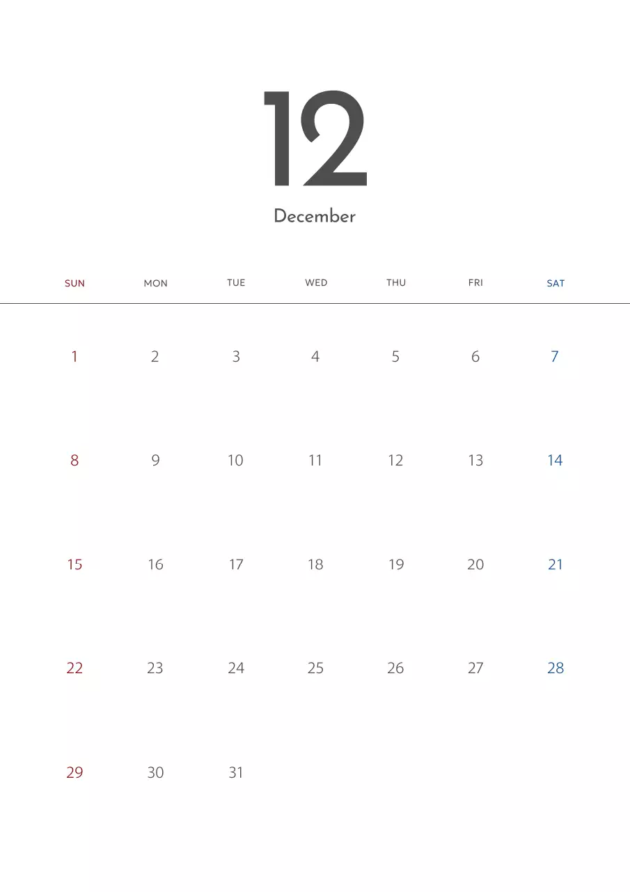 白 シンプル カレンダー スケジュール ポスター