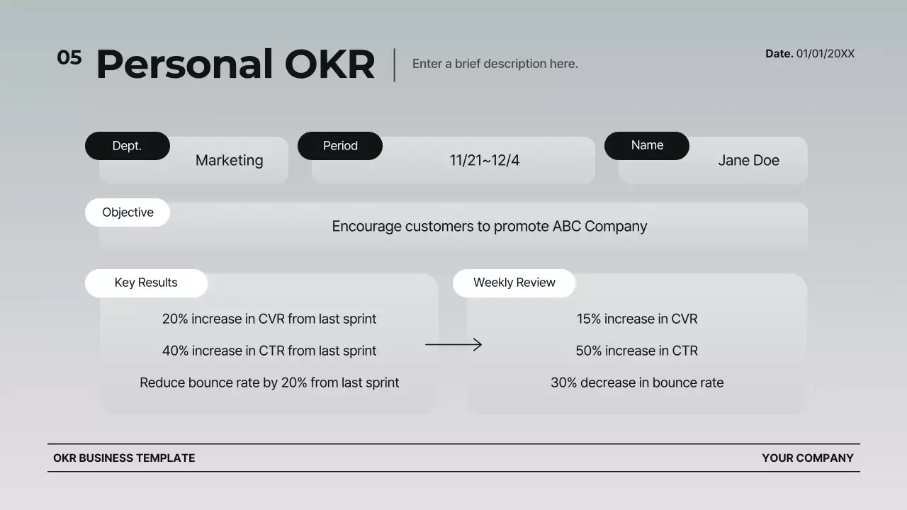 회색 모던 비즈니스 템플릿 프레젠테이션