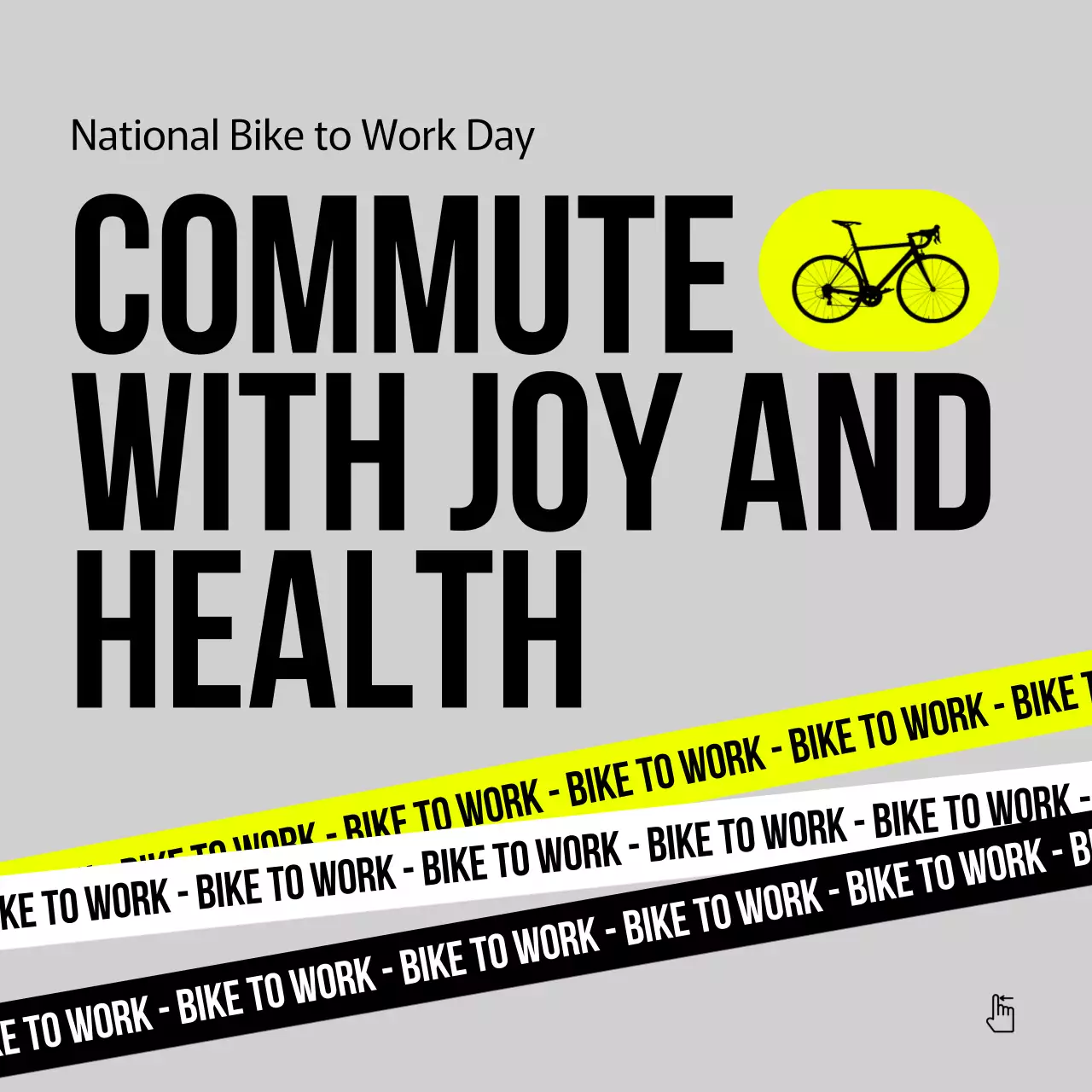 Grey Modern Bike Promotion Social Media Post