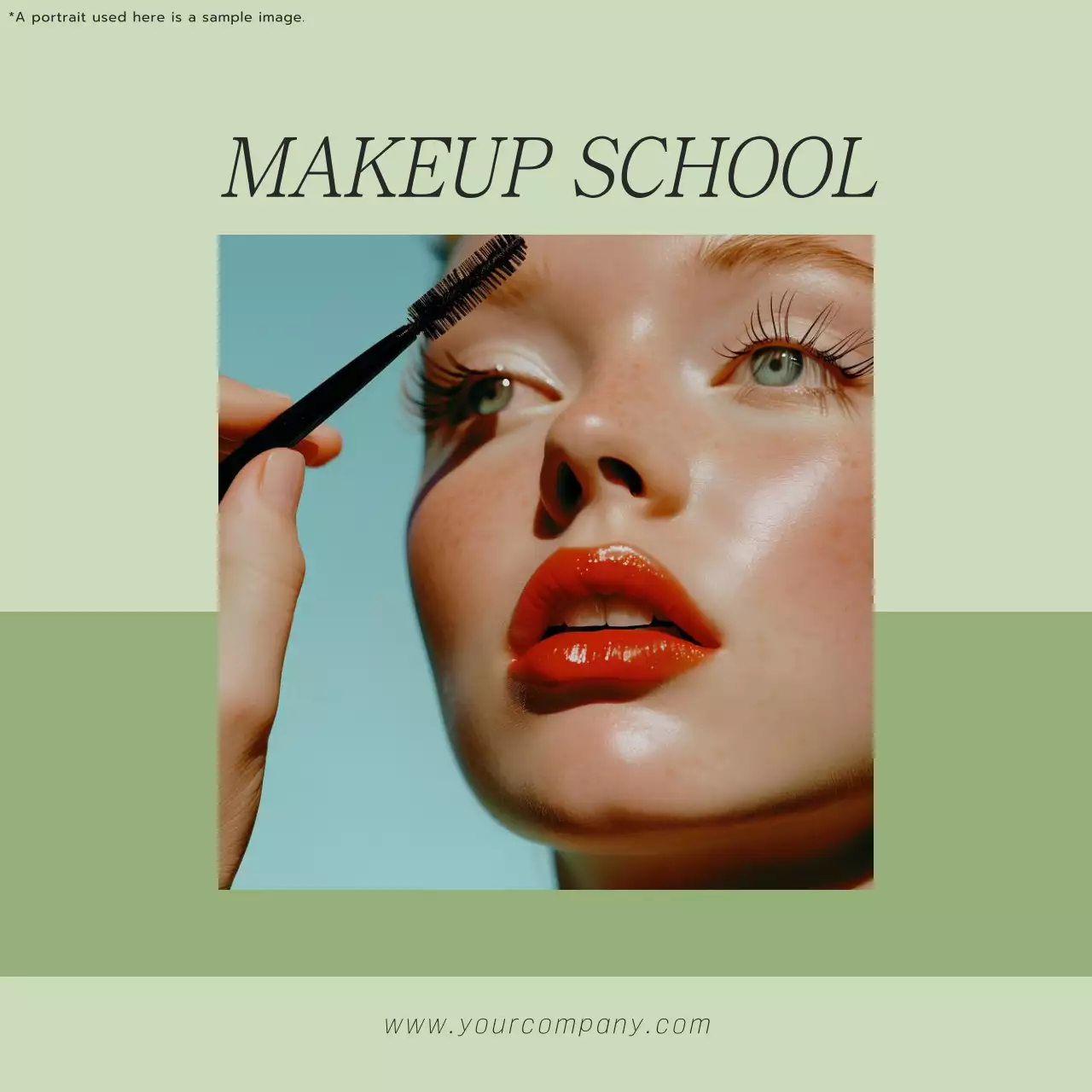 Green Aesthetic Beauty Promotion Social Media Post