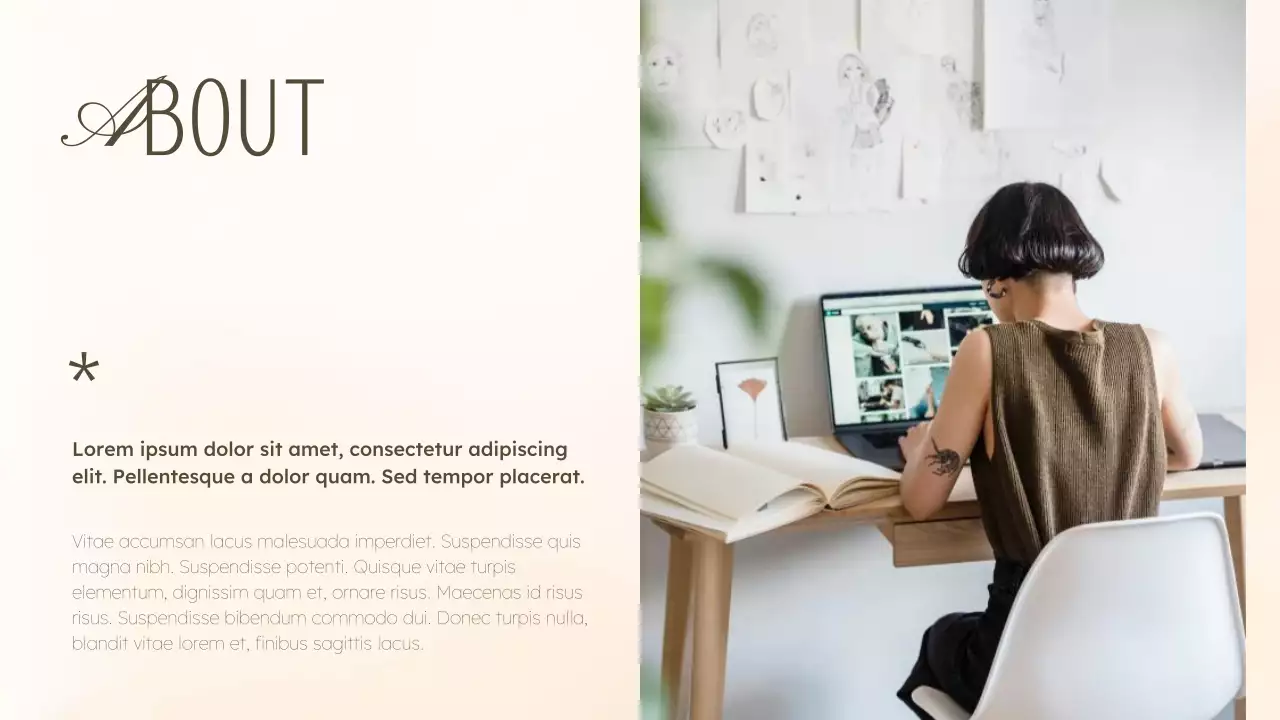 Beige Elegant Graphic Portfolio Presentation