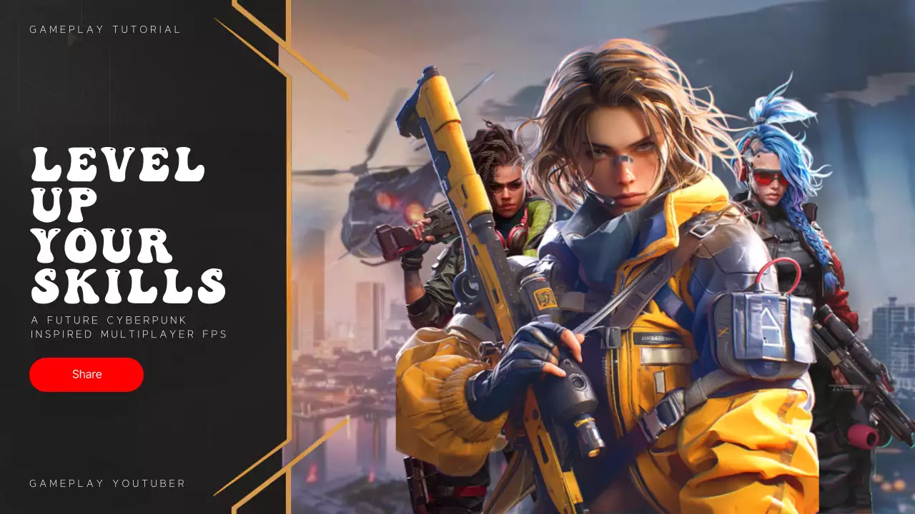 Yellow Cyber Gaming Tutorial YouTube Thumbnail