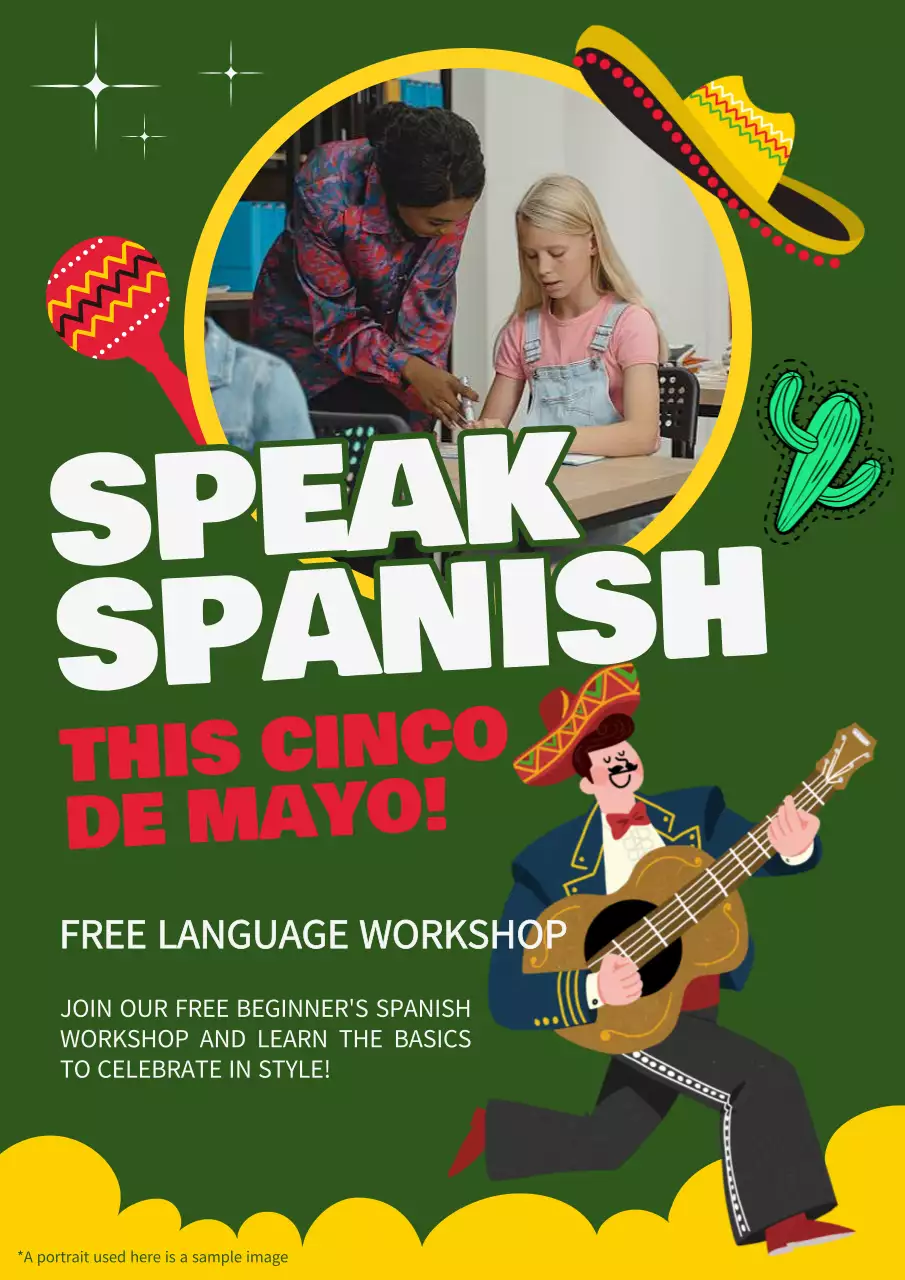 Green Cultural Language Workshop Invitation Poster