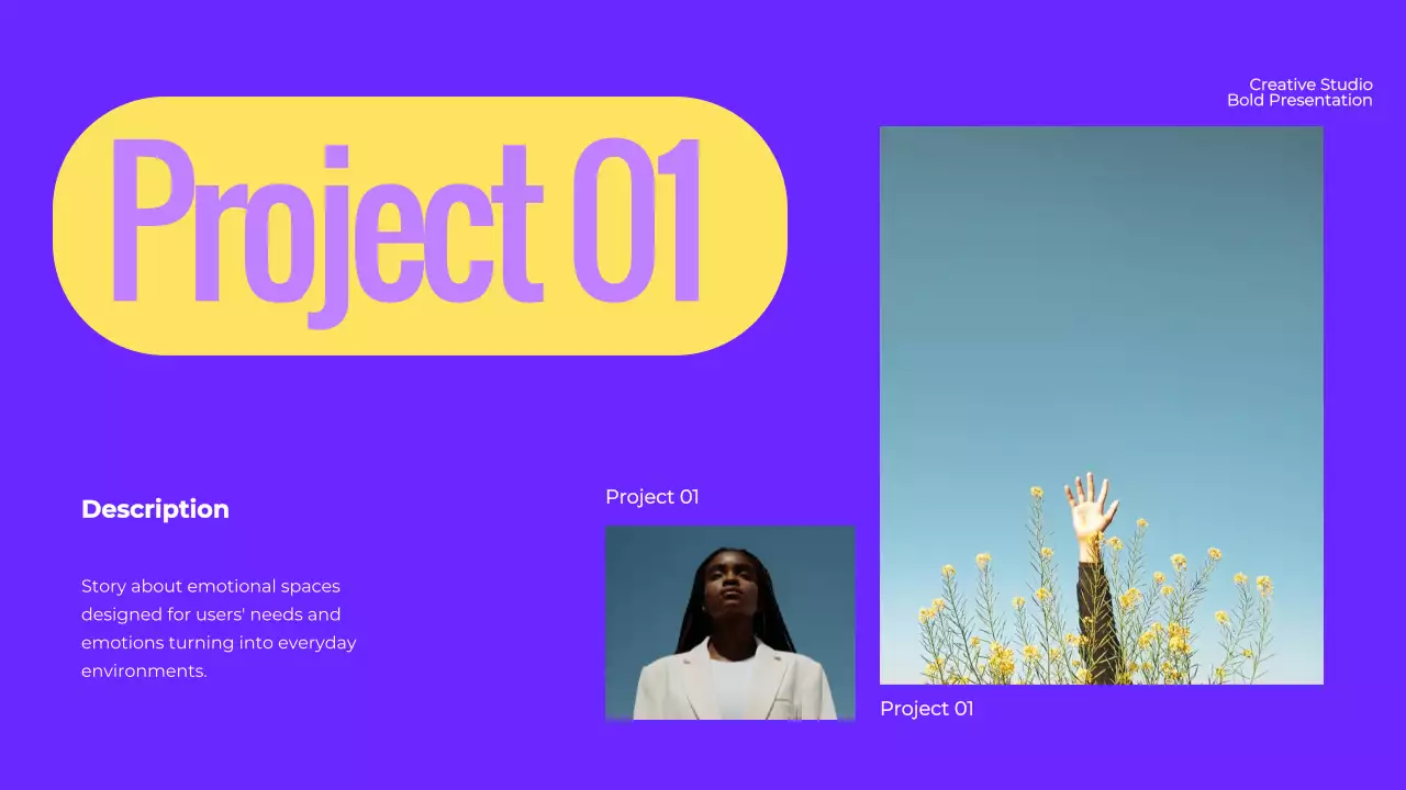 Purple Bold Portfolio Presentation