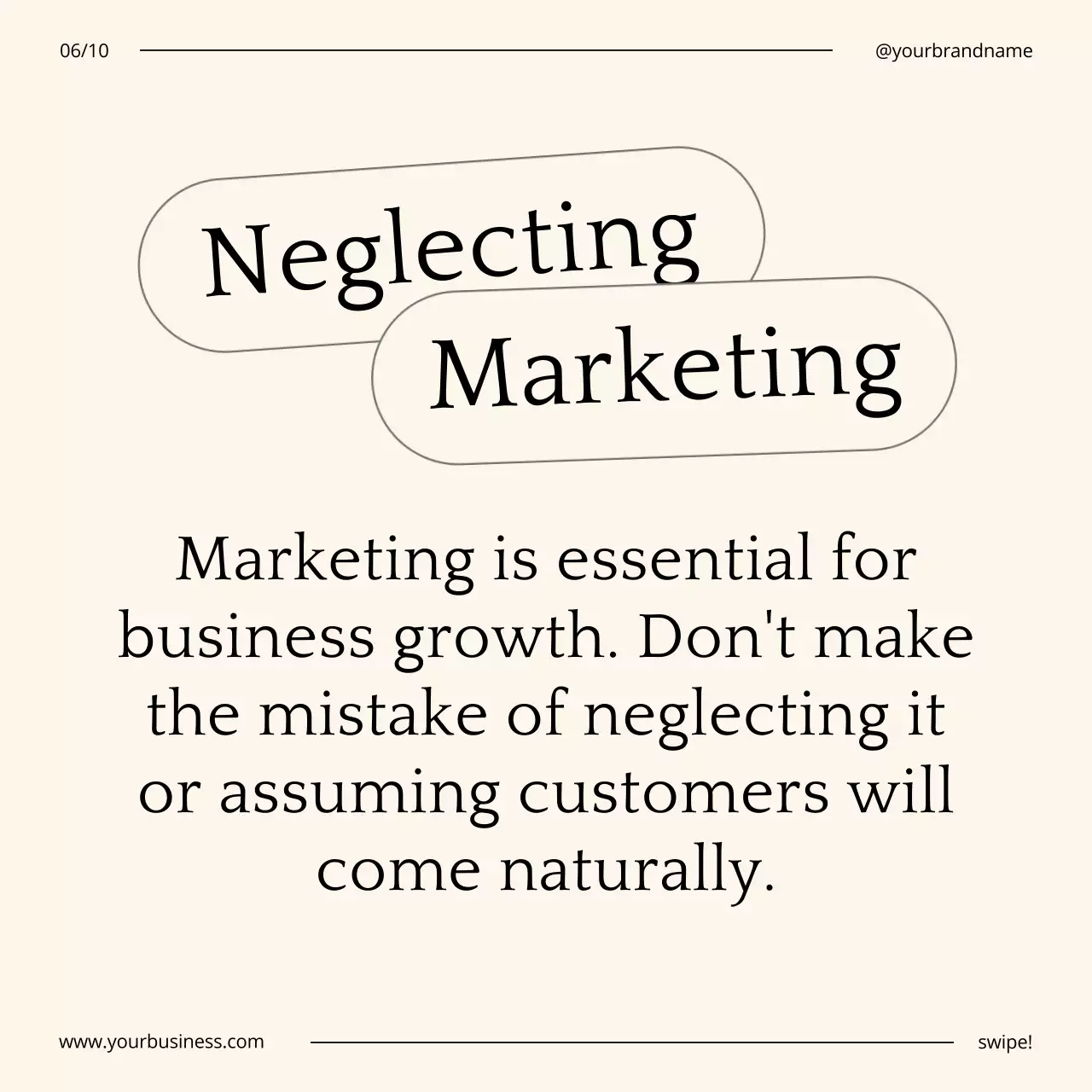 Beige Minimal Business Guide Social Media Post