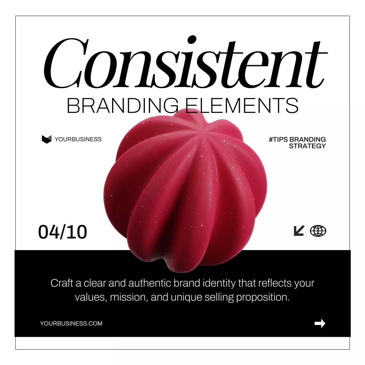 Red Modern Branding Promotion Social Media Post