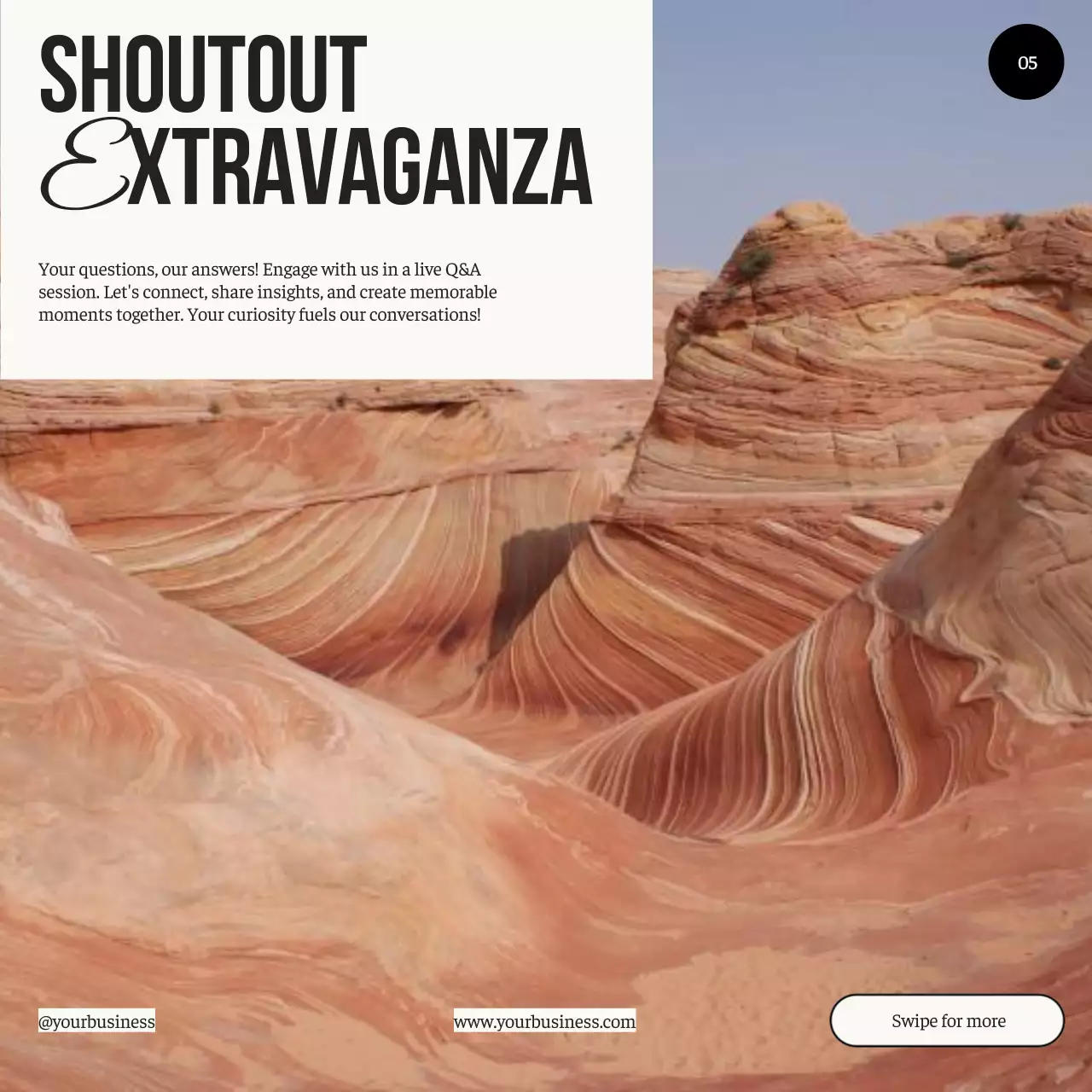 Beige Modern Follower Promotion Social Media Post