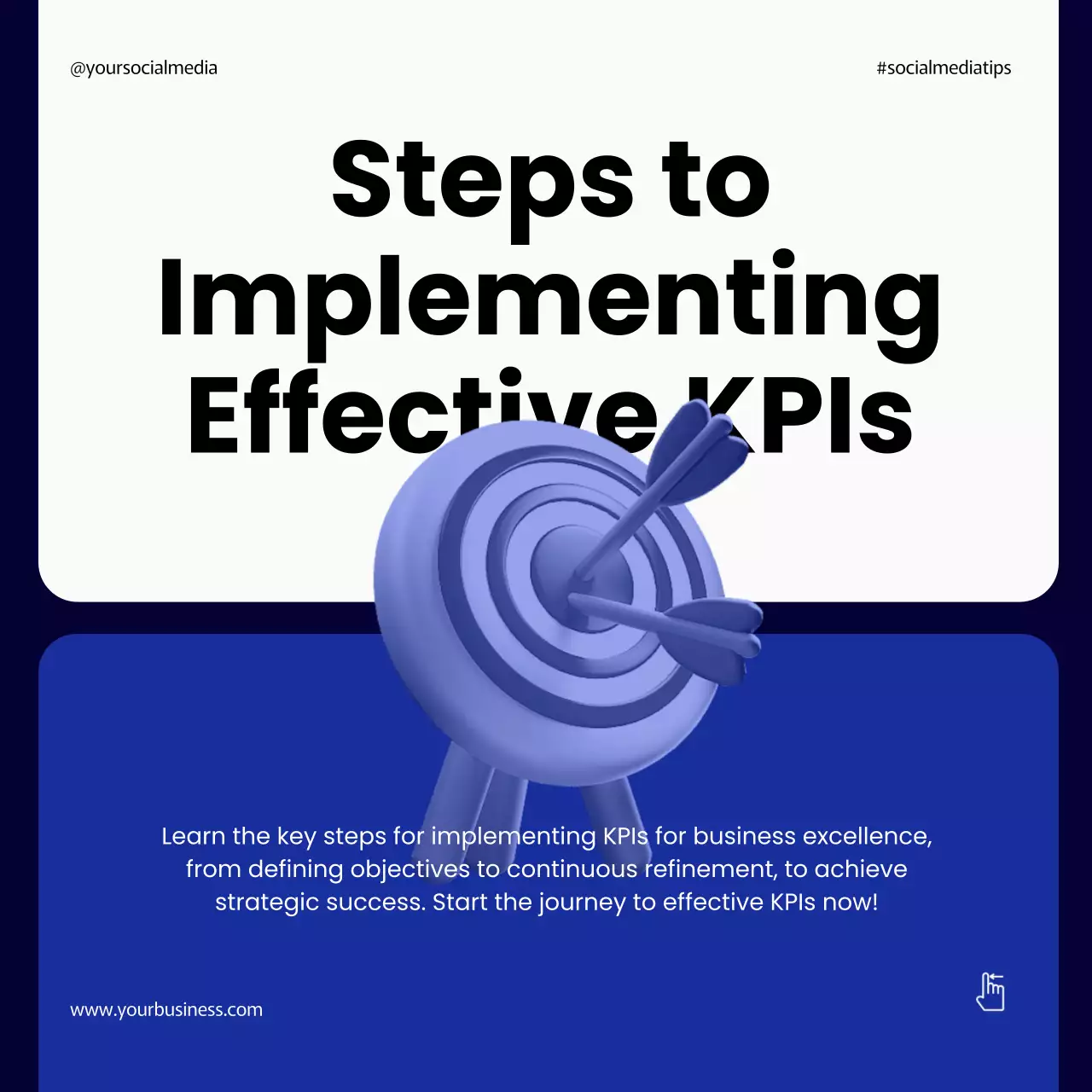 Blue Modern Business Promotion Social Media Post