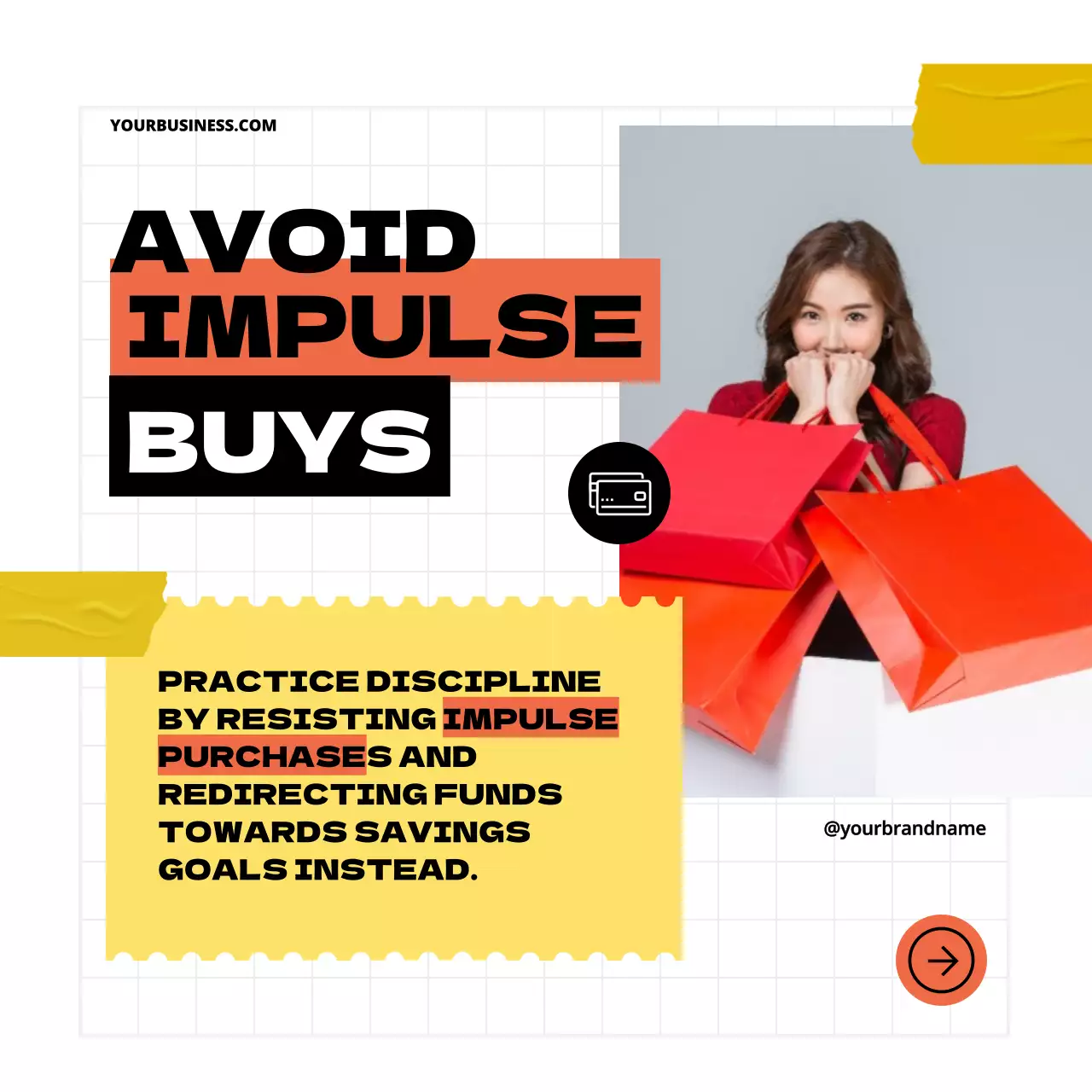 Yellow Bold Finance Promotion Social Media Post