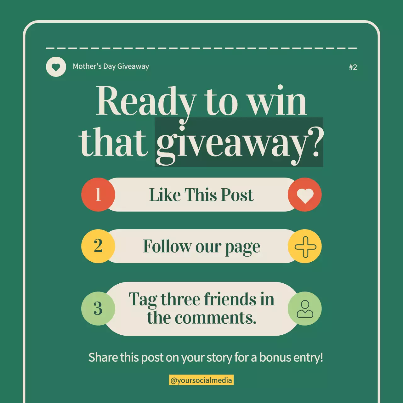 Green Elegant Skincare Promotion Social Media Post