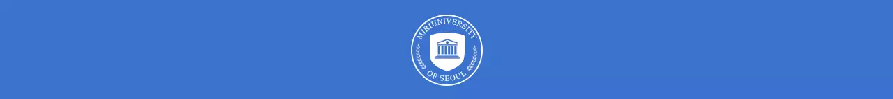 파란색의 대학교 홍보 방문증 스트랩