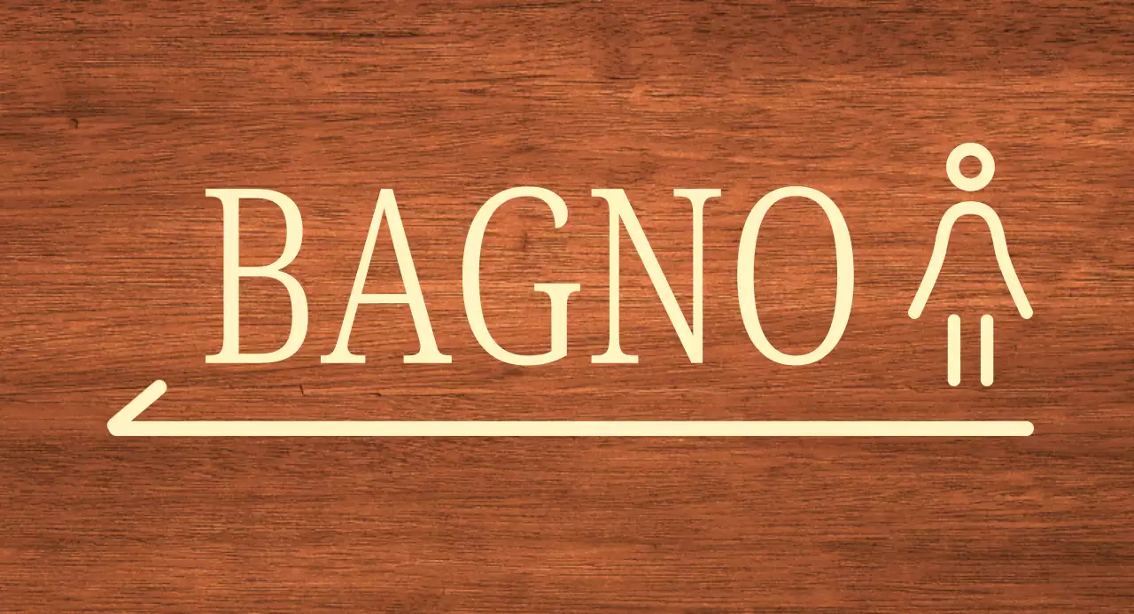 icona donna beige posizione della toilette