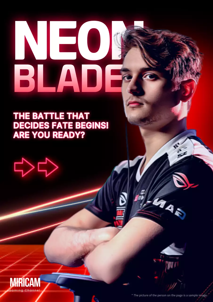 Neon Trendy Gaming Promotion Poster