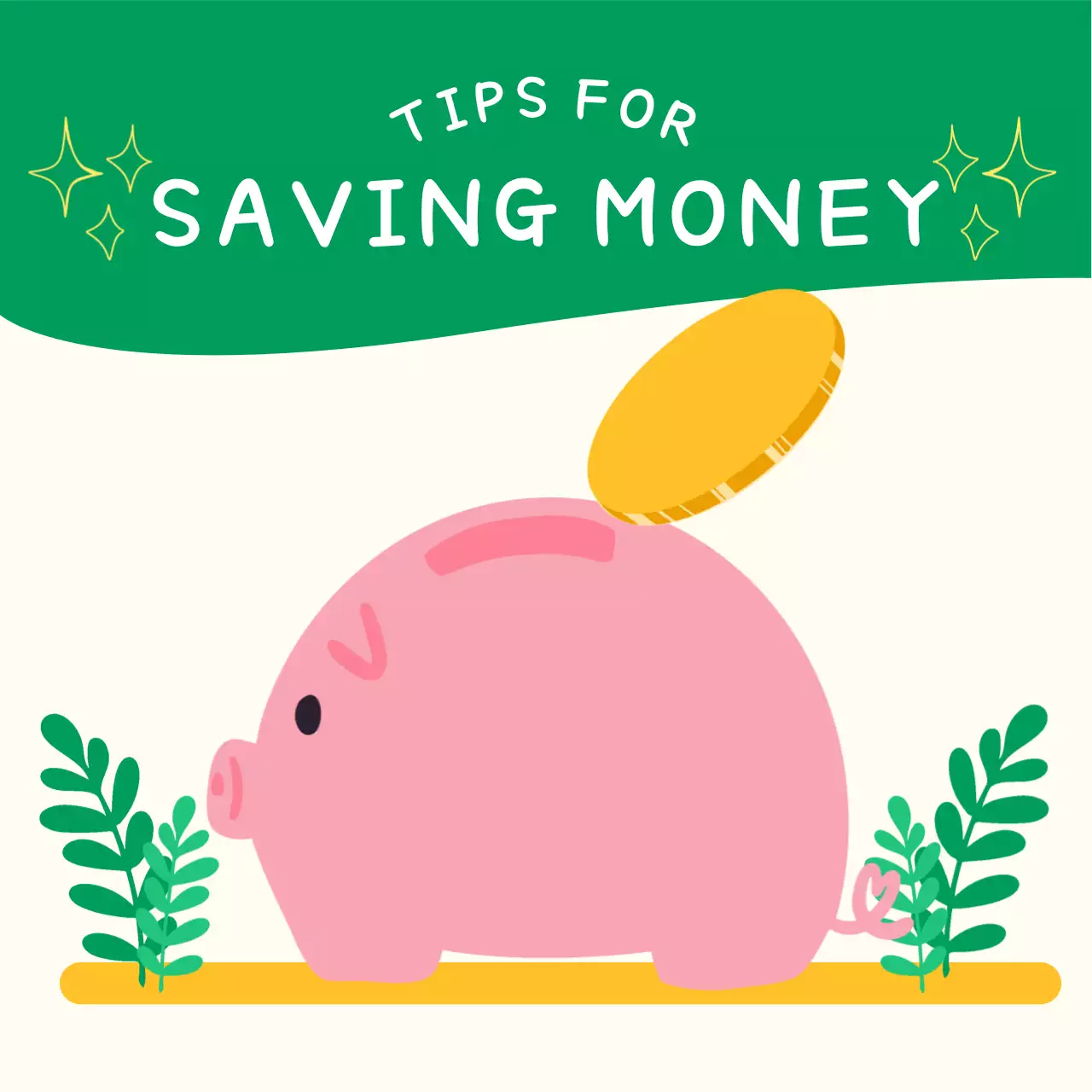 돼지 저금통 저축 인포그래픽 게시물