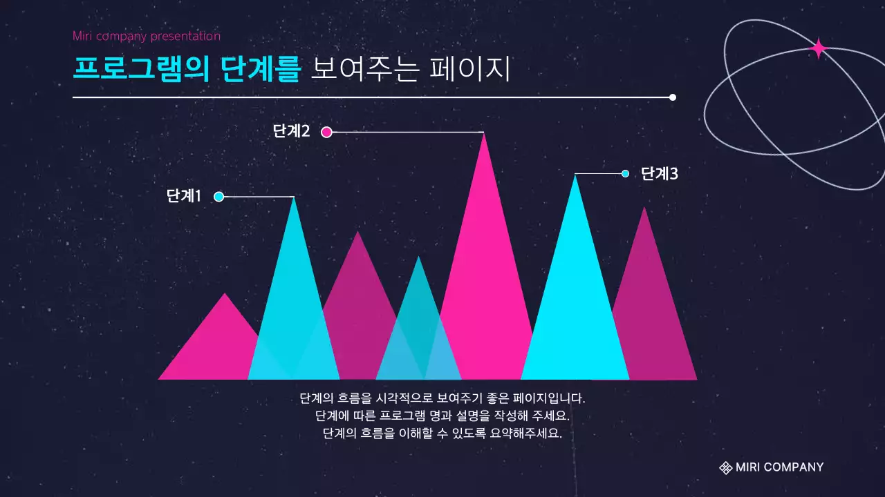 핫핑크랑 하늘색의 심플한 발표자료