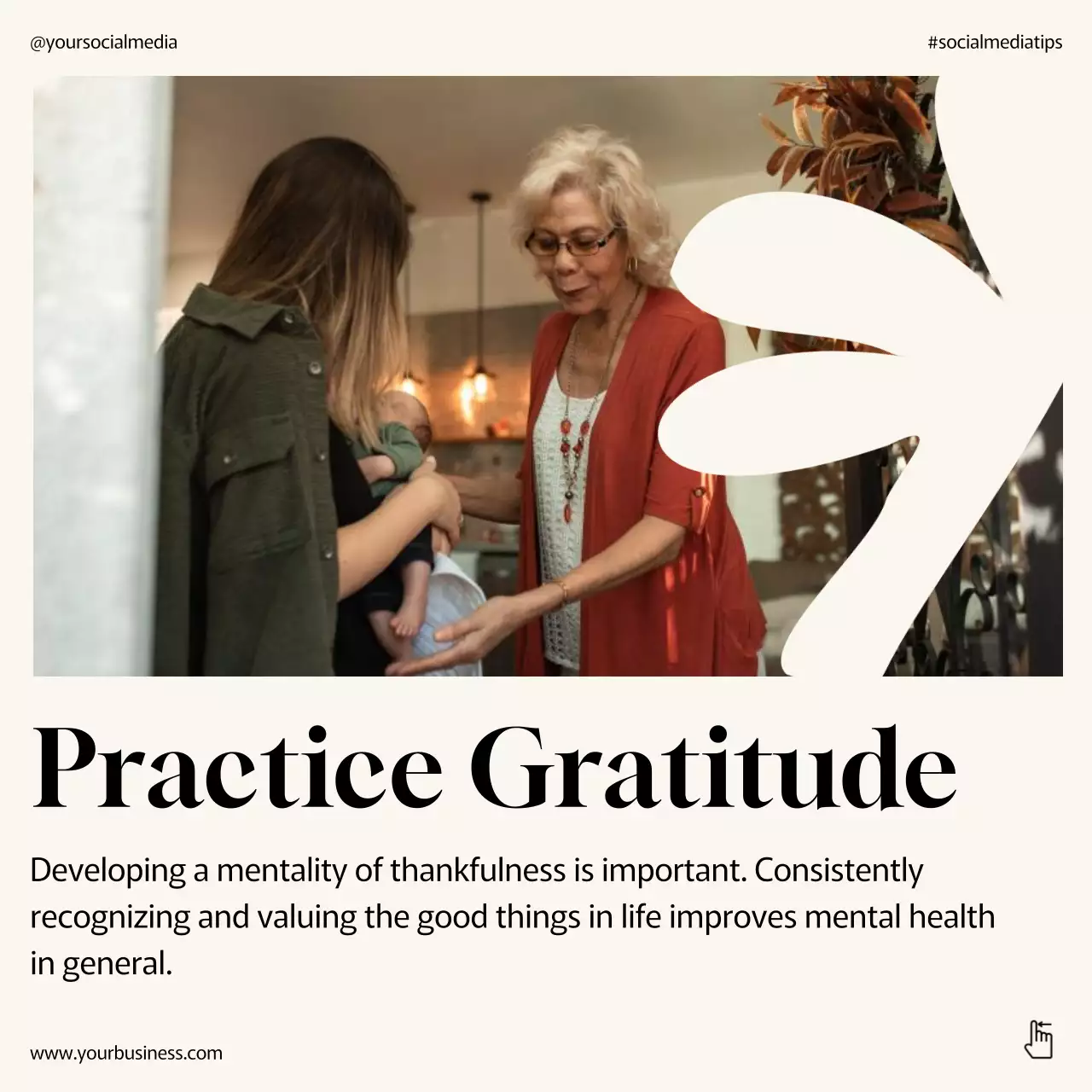 Beige Minimal Wellness Guide Social Media Post