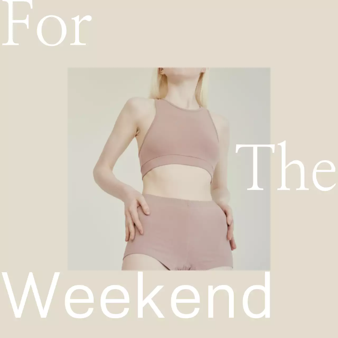 Beige Minimal Weekend Advertisement Instagram Post