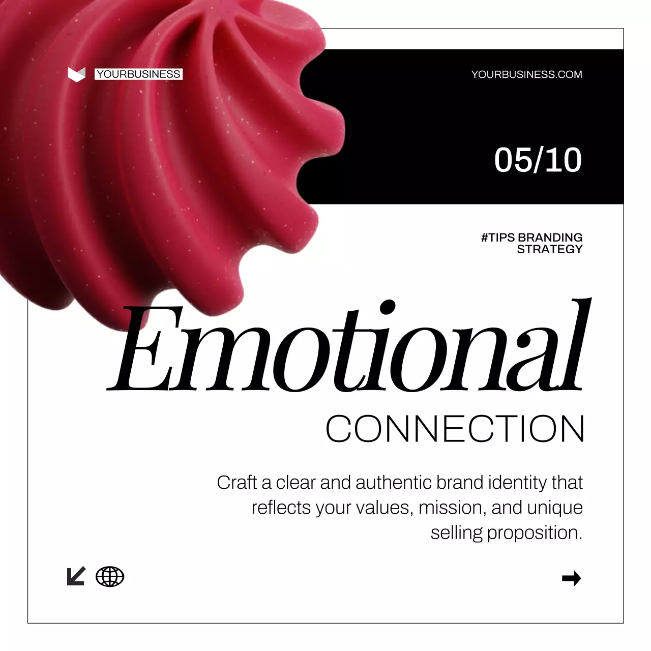 Red Modern Branding Promotion Social Media Post