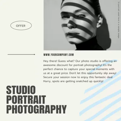 Black Modern Photography Promotion Social Media Post