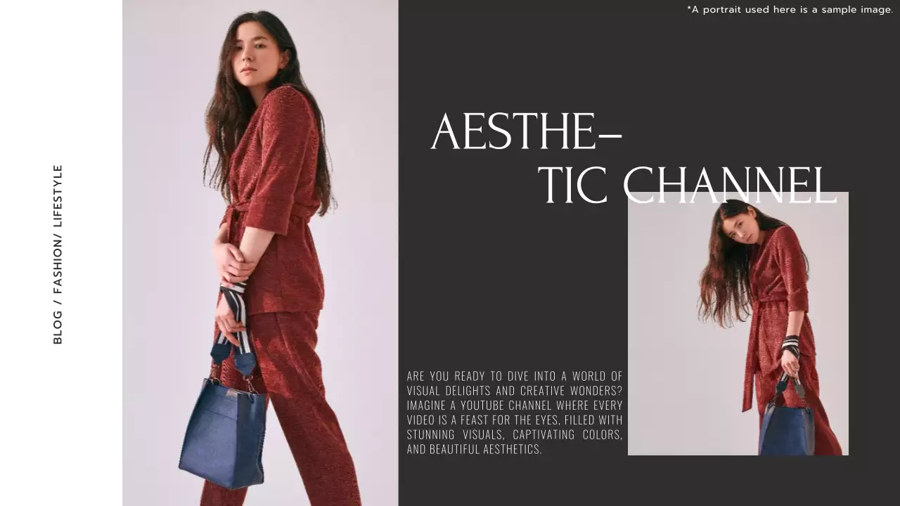 Red Trendy Fashion Blog YouTube Thumbnail