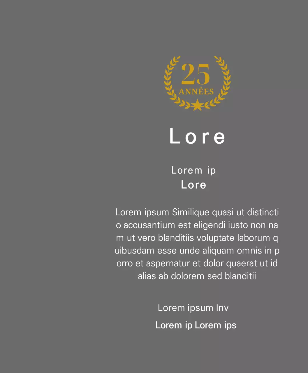 Plaque de longévité avec lauriers et étoiles en or