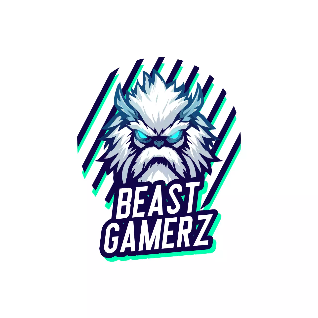 Blue Bold Gaming Logo YouTube Thumbnail