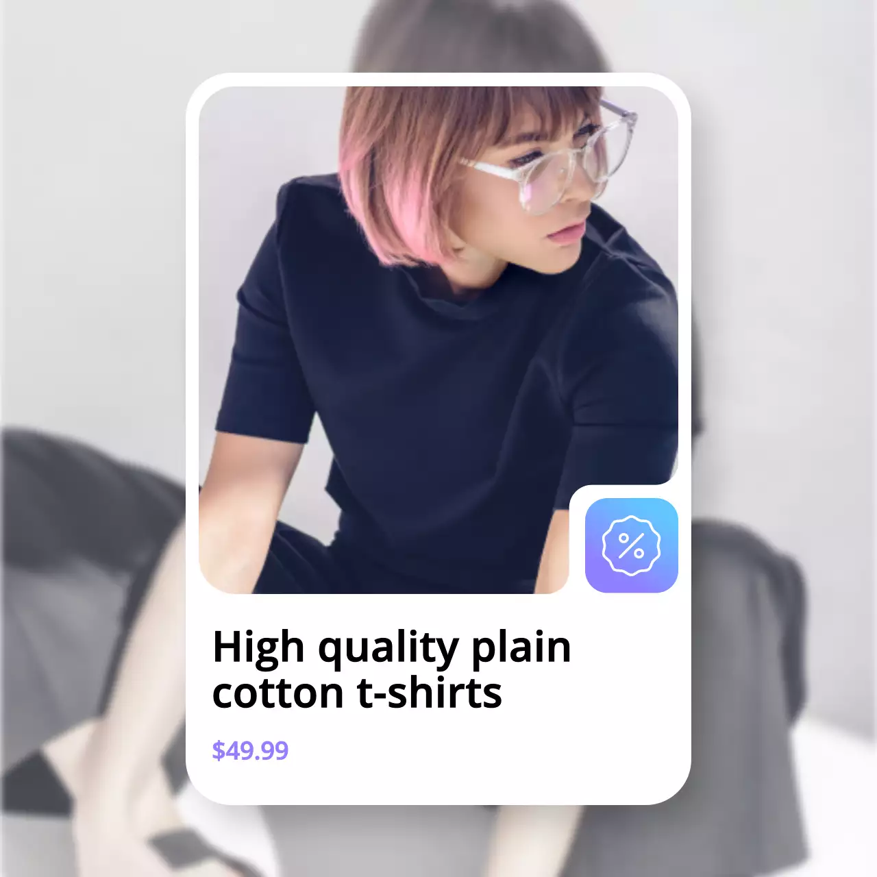 Beige Simple Sweater Advertisement Social Media Post