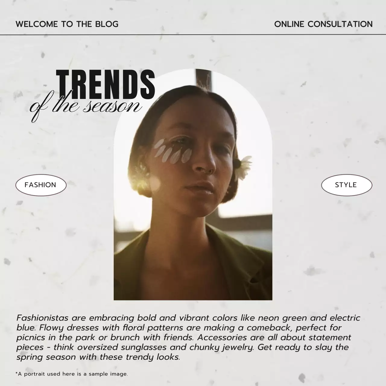 Promosi Mode Elegan Beige Posting Media Sosial