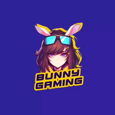 Blue Animation Gaming Logo YouTube Thumbnail