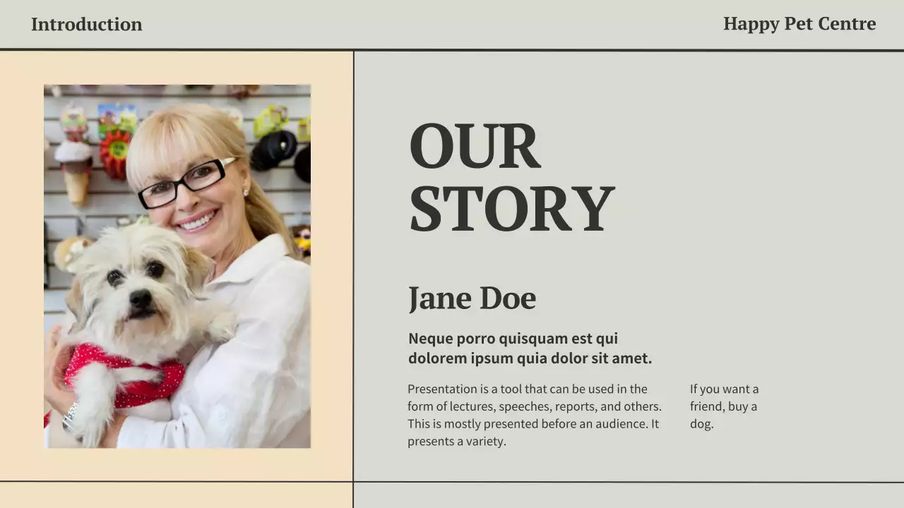 Beige Classic Pet News Presentation