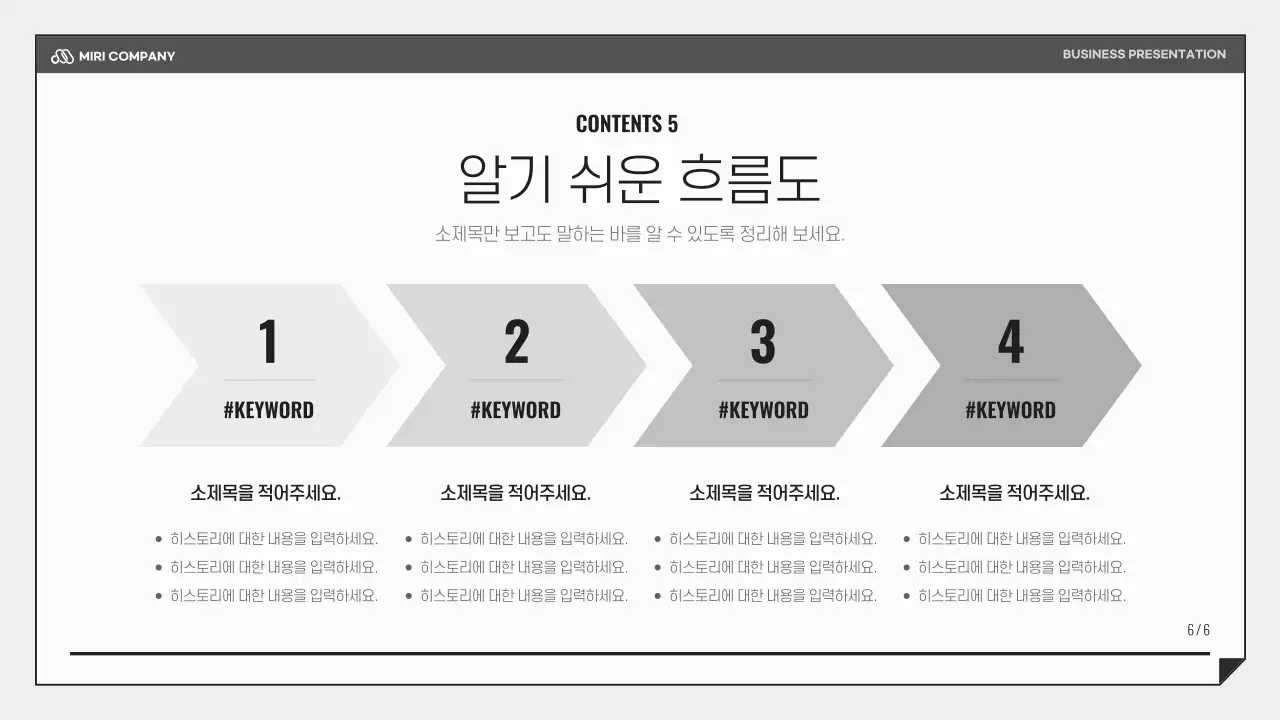 검정과 하늘색의 심플한 비즈니스 발표자료