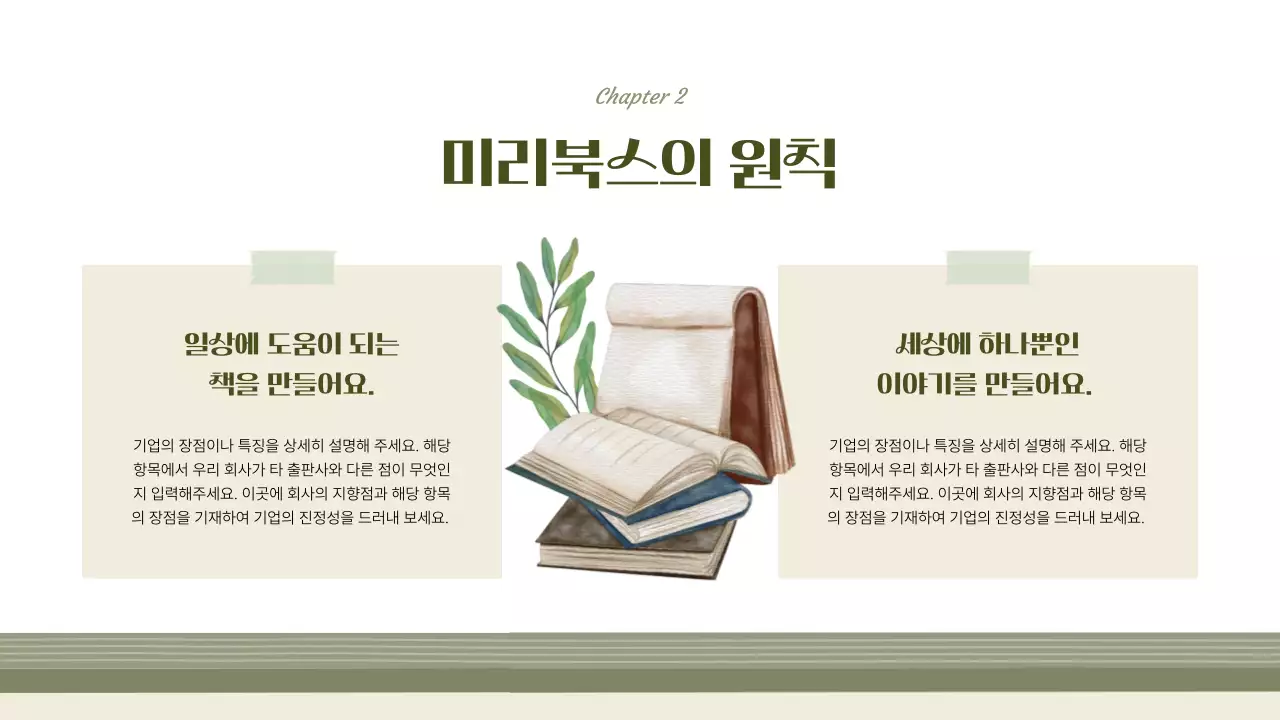 카키와 베이지의 빈티지스러운 출간 제안서