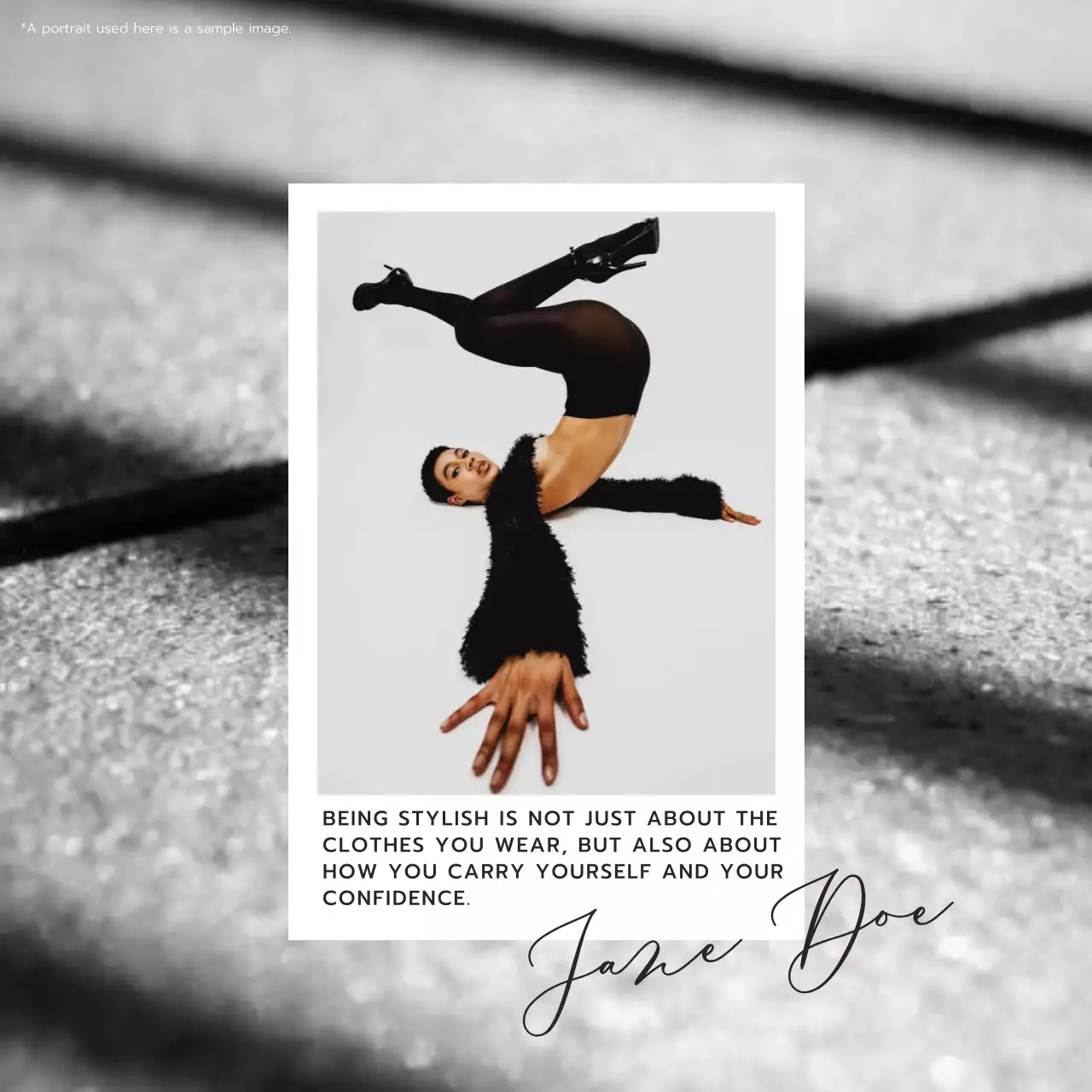 Black Modern Fashion Announcement Social Media Post