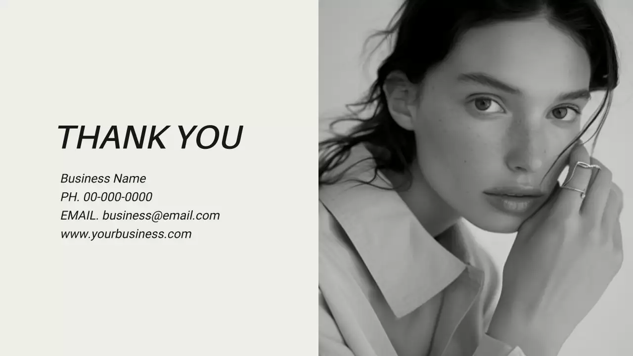 블랙 앤 화이트 모던 패션 브랜드 가이드 소개