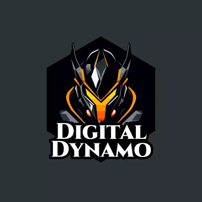 Orange Robotic Tech Logo YouTube Thumbnail