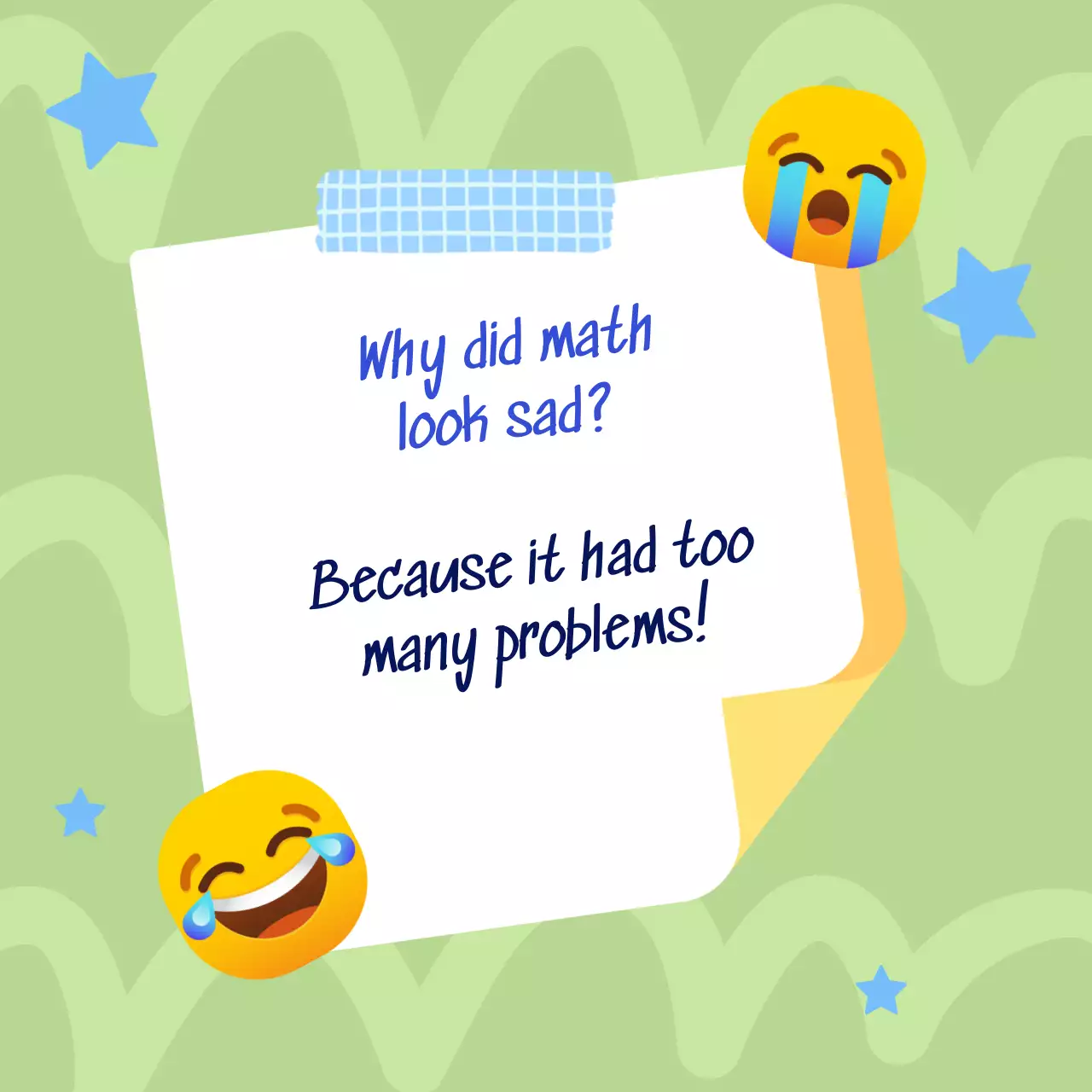 Blue Joke April Fools' Promotion Social Media Post