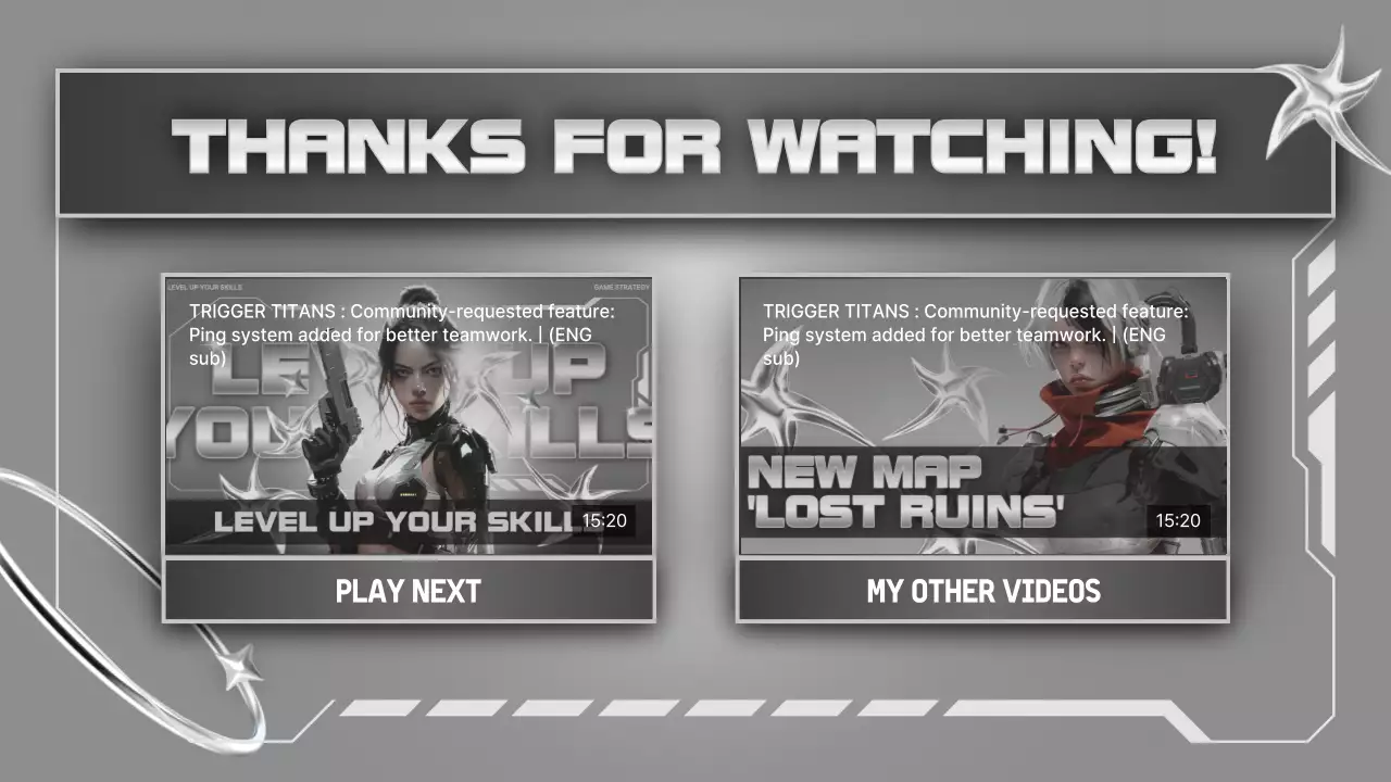 Grey Cyber Gaming Promotion YouTube Thumbnail