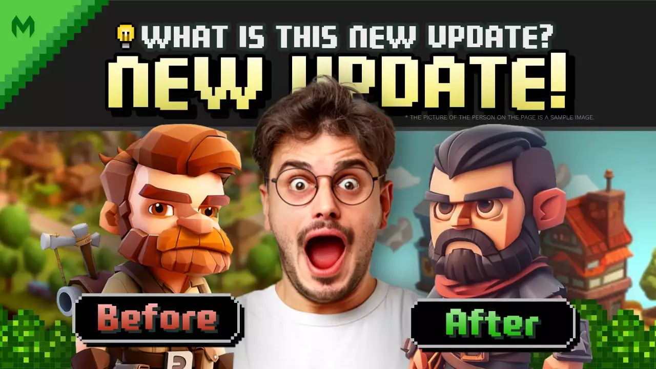 Green Retro Game Announcement YouTube Thumbnail