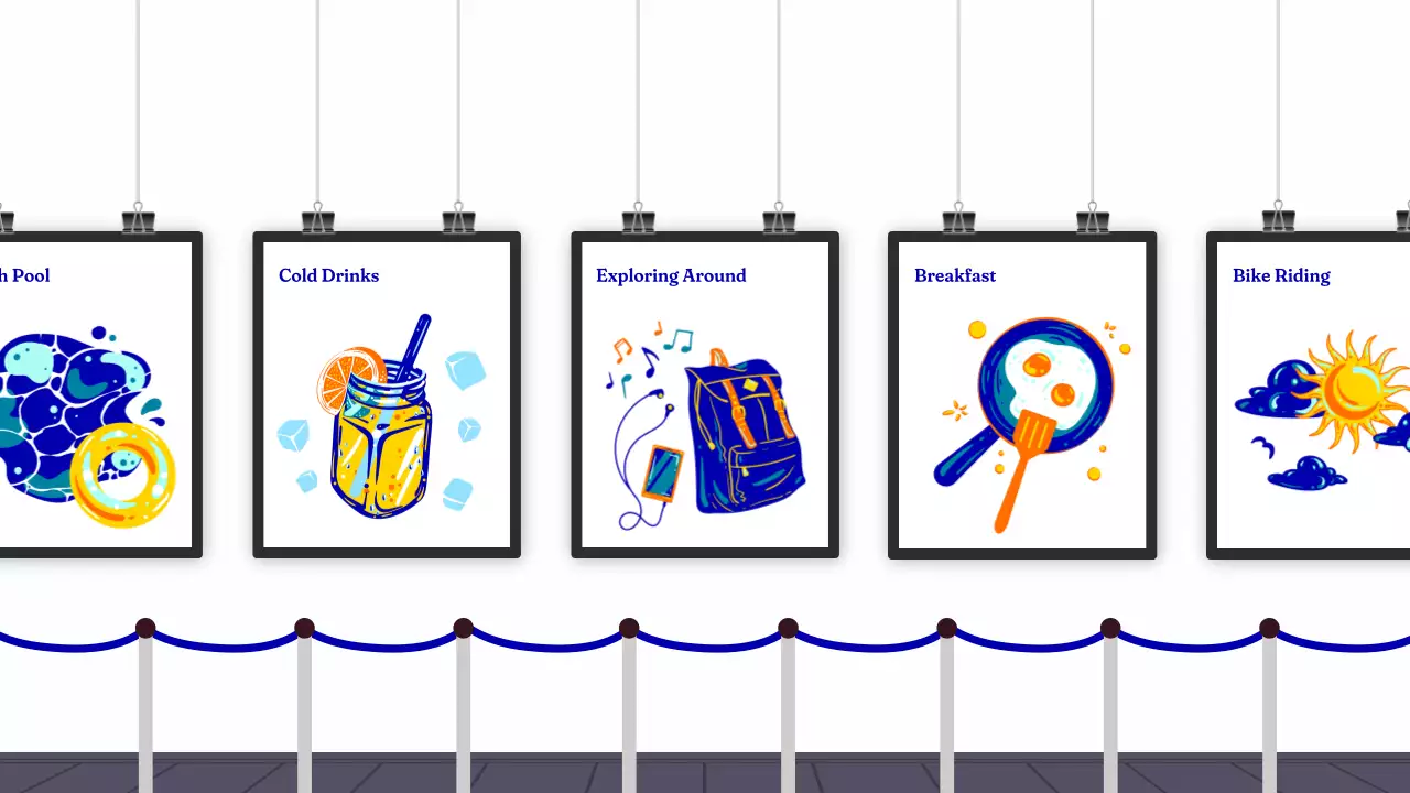 Blue Retro Happiness Guide Presentation