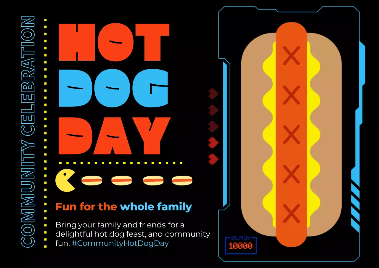 Red Retro Food Event Poster