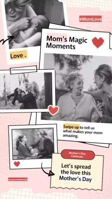 Pink Vintage Mother's Day Promotion Instagram Post