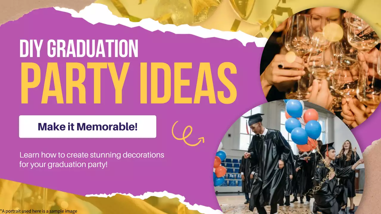 Purple Trendy Graduation Guide YouTube Thumbnail