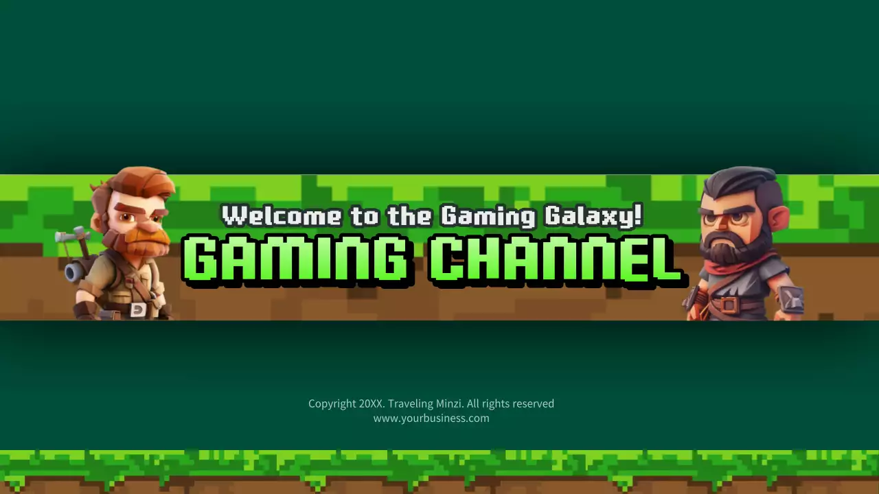 Green Retro Gaming Channel Promotion YouTube Thumbnail