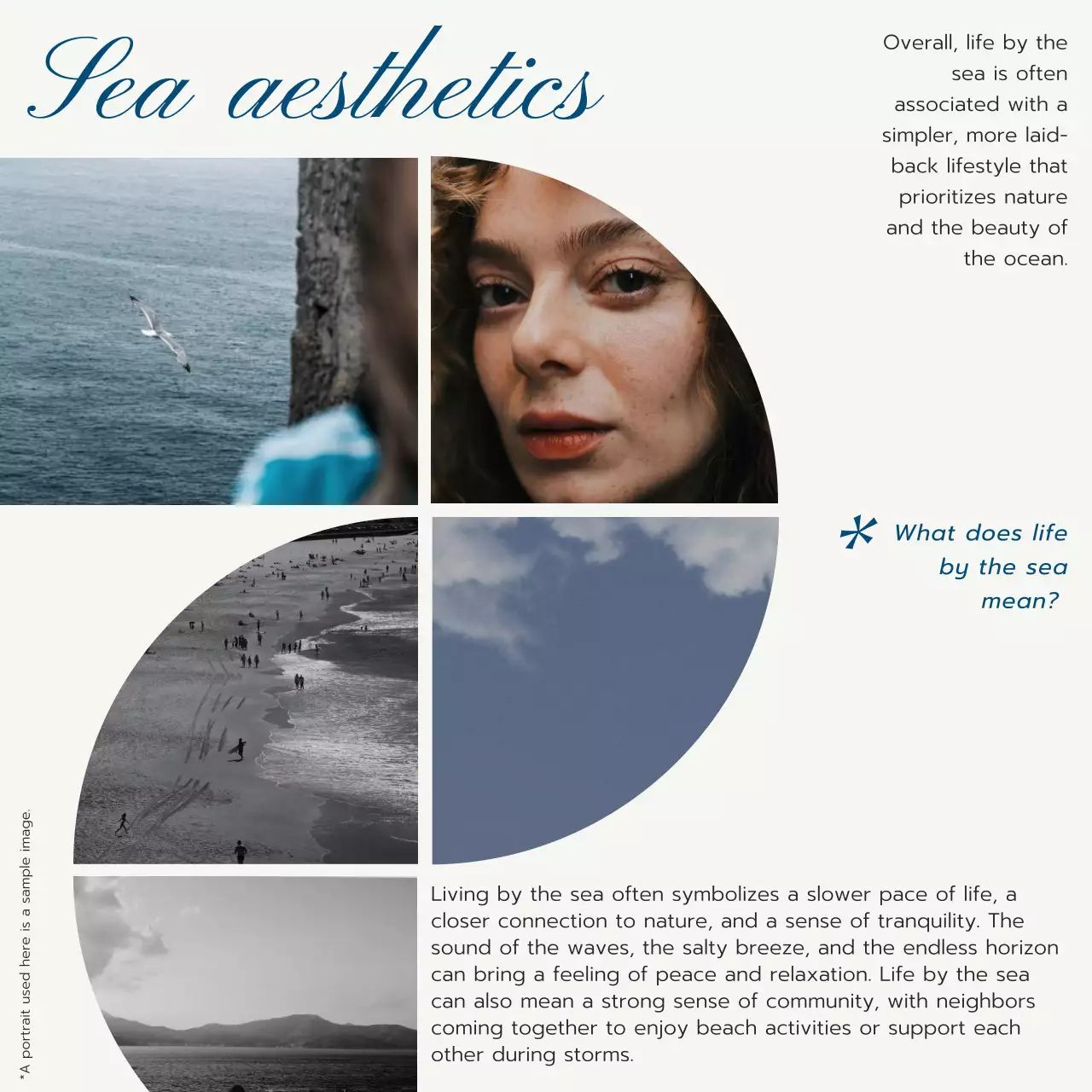 Blue Aesthetic Sea Guide Social Media Post