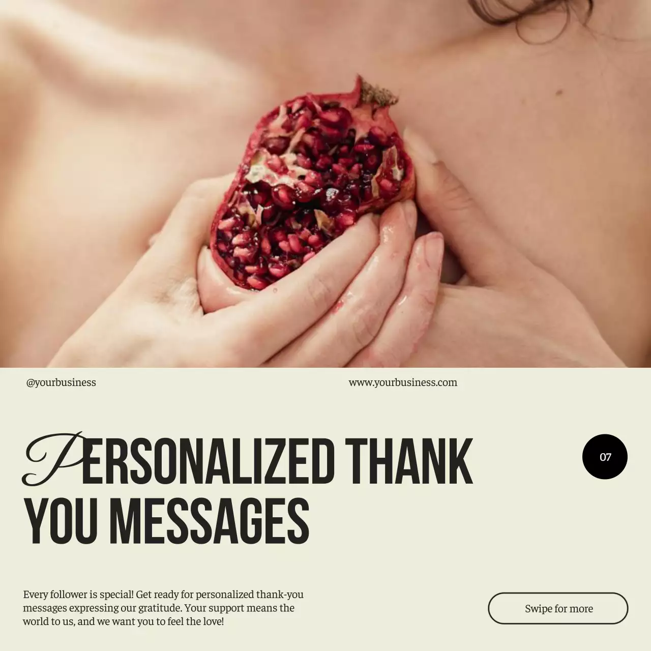 Beige Modern Follower Promotion Social Media Post