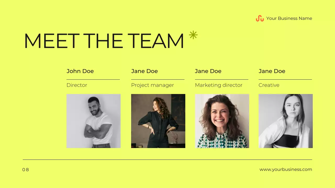 Yellow Modern Business Presentation