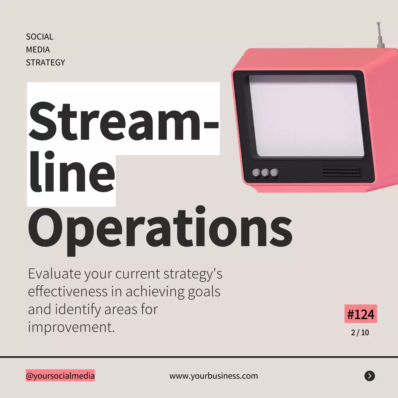 Beige Retro Business Promotion Social Media Post