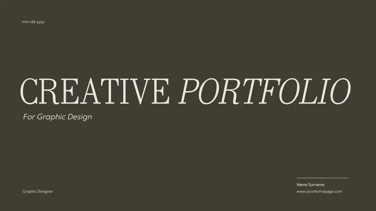 Beige Minimal Portfolio Resume Presentation